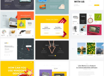 80+ layouts landing page ui kit featured