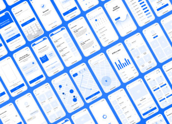 Brigita: ios 14 app wireframe kit featured