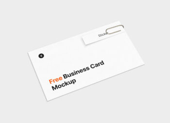 Business Card Sticker Mockup Featured