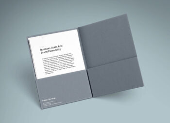 A4 Folder and Paper Mockups