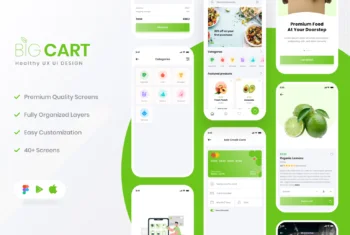 Big Cart Grocery App UI Kit