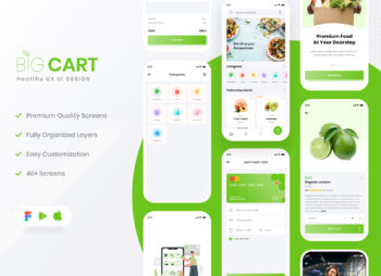 Big Cart Grocery App UI Kit