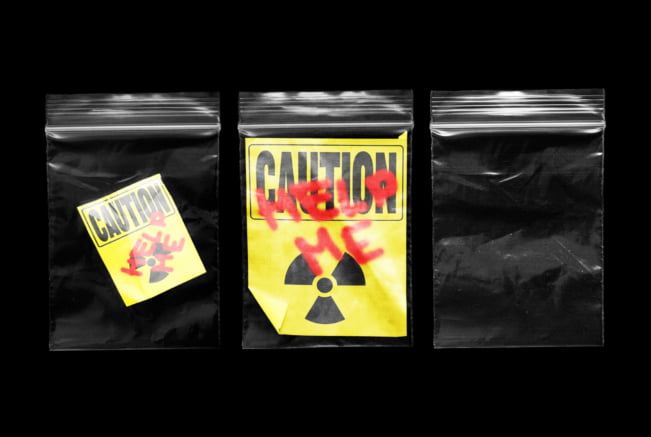 Caution Plastic Bag Mockups