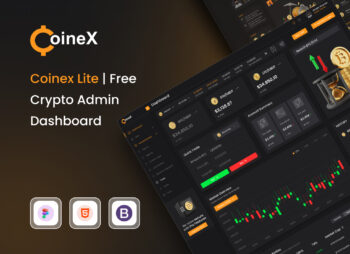 Coinex Lite Crypto Admin UI Kit