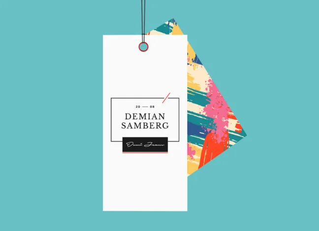 Demian Label Tag Mockup