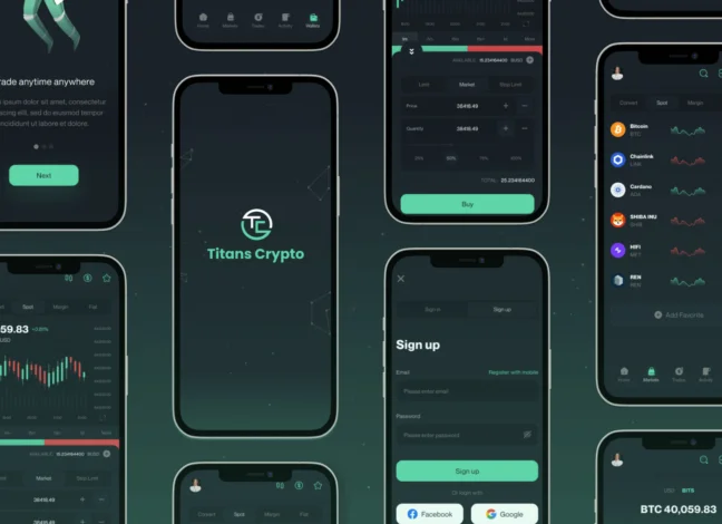 Titans Crypto App UI Kit