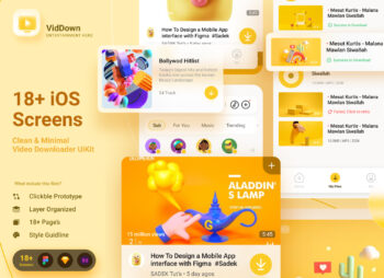 Video & Music Downloader App UI Kit