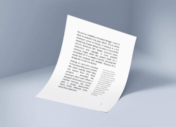 Clean A4 Paper Mockup