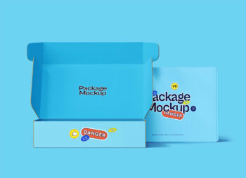 Fantastic Cardboard Boxes Mockup