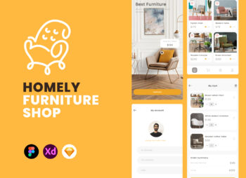 Homely Furniture Shop App UI Kit