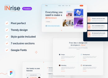 INrise: Landing Page Agency & Startup