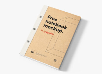 Kraft Paper Closed Notebook Mockup