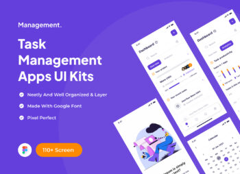 Tasker: Task Management App UI Kit