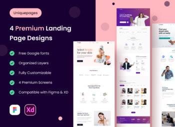 Uniquepages: 4 Premium Landing Pages