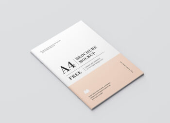 A4 Brochure Cover Mockup