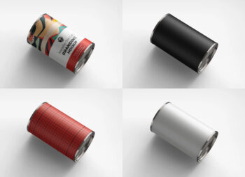 Aluminum Tin Can Mockup