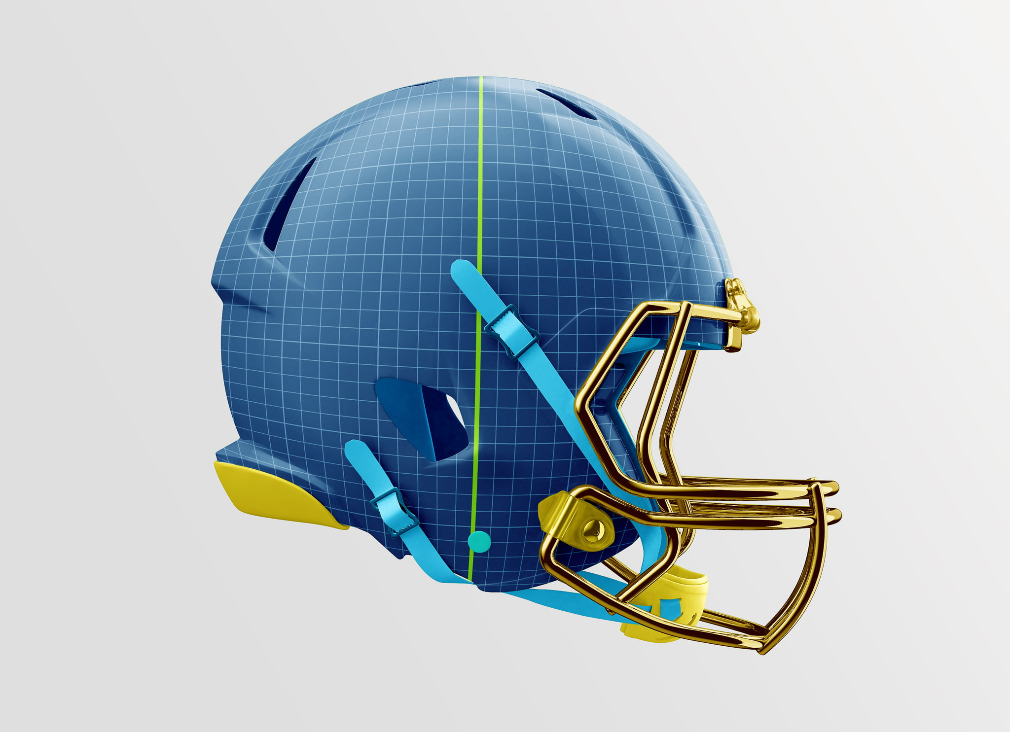 American Football Helmet Mockup