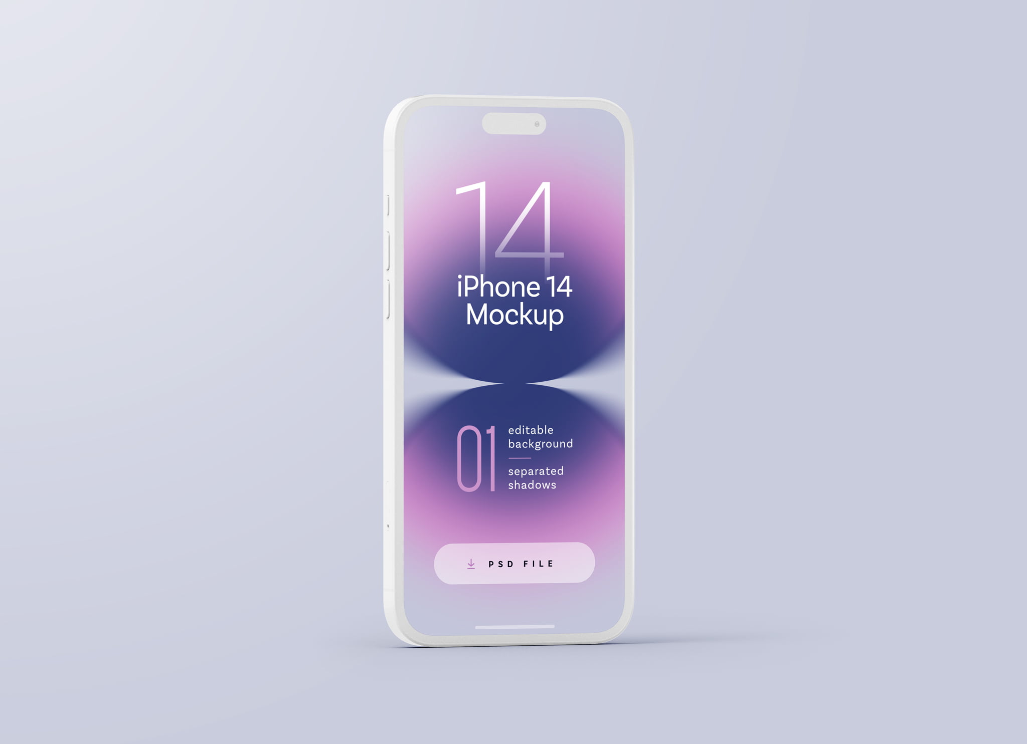 Clay iPhone 14 Pro Mockup