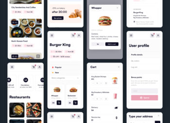 Food Delivery eCommerce UI Kit