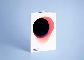 Hardcover White Book Mockup