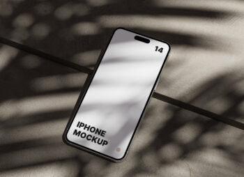 iPhone 14 Pro Max Concrete Mockup