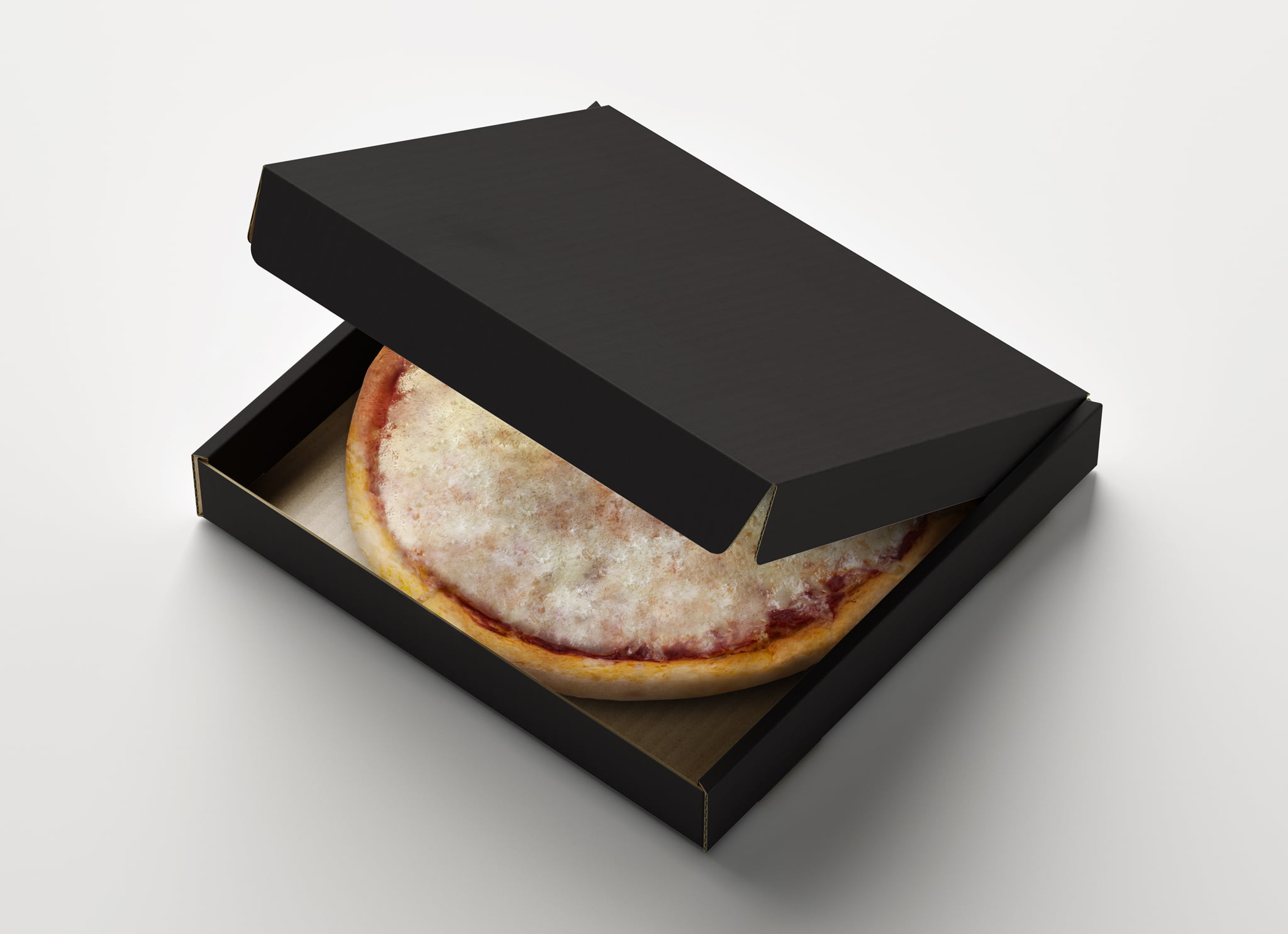 Opened Pizza Box Packaging Mockup