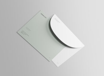 Postcard Envelope Mockup