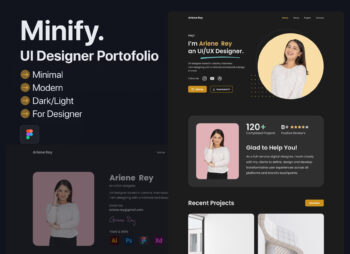 UI Designer Portfolio Landing Page