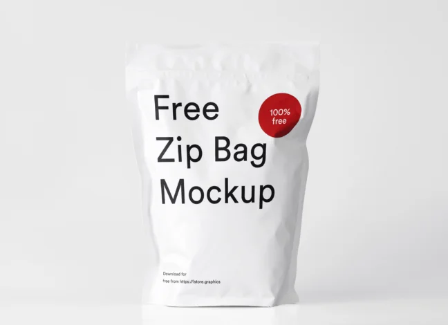 Zip Lock Bag Mockup