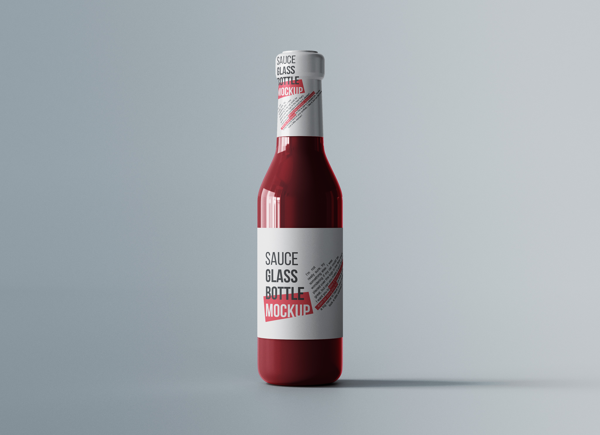 Hot Sauce Bottle Mockup - GraphicsBunker