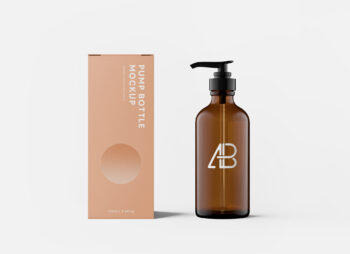 Lotion Bottle Mockup