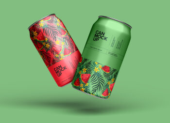 12 oz Can Mockup