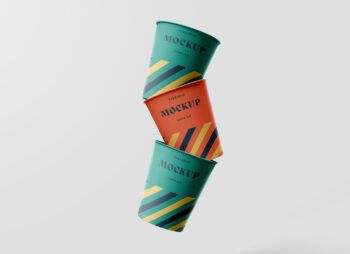 Paper Coffee Cups Mockup