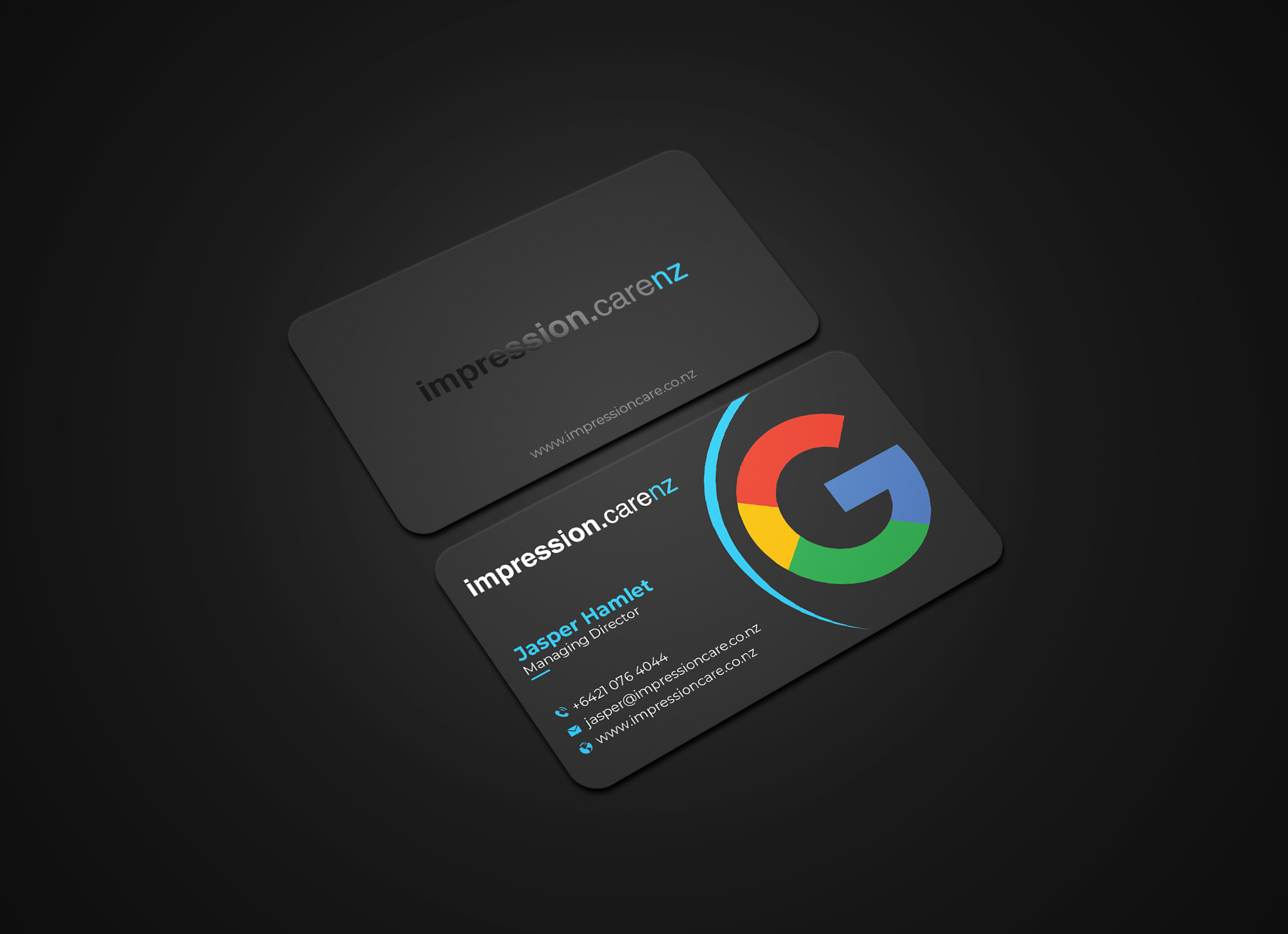 Rounded Business Card UV Mockup - GraphicsBunker