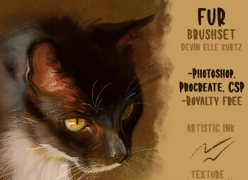 Fur Procreate Photoshop Brushes