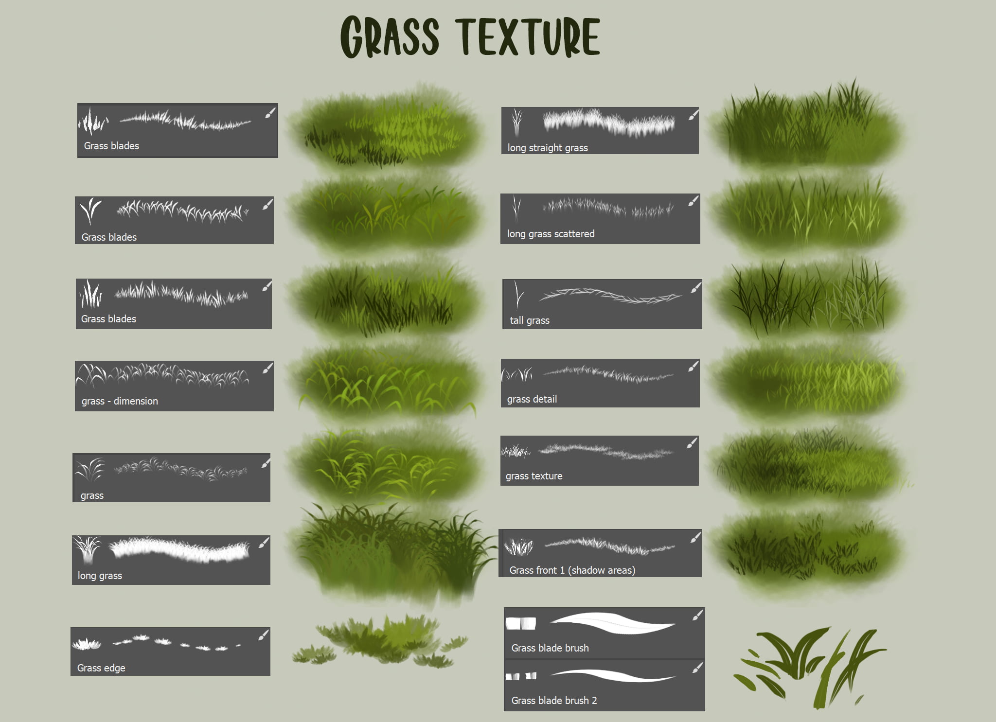 grass procreate brush free