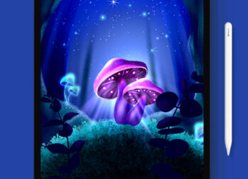 Mushrooms Procreate Brushes Tutorial