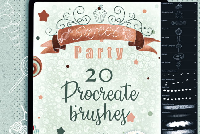 Sweet Party Procreate Brushes