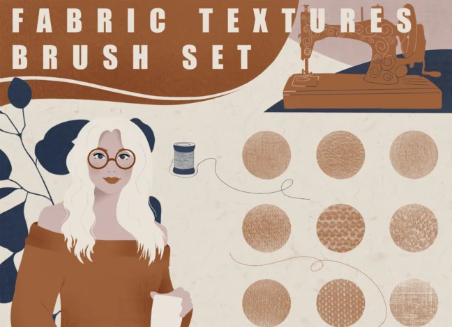 Fabric Texture Procreate Brushes