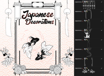 Japanese Decoration Procreate Brushes