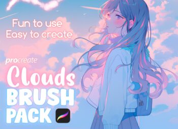 Anime Manga Clouds Procreate Brushes