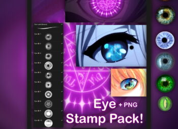 Eye Stamp Procreate Brushes