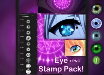 Eye Stamp Procreate Brushes