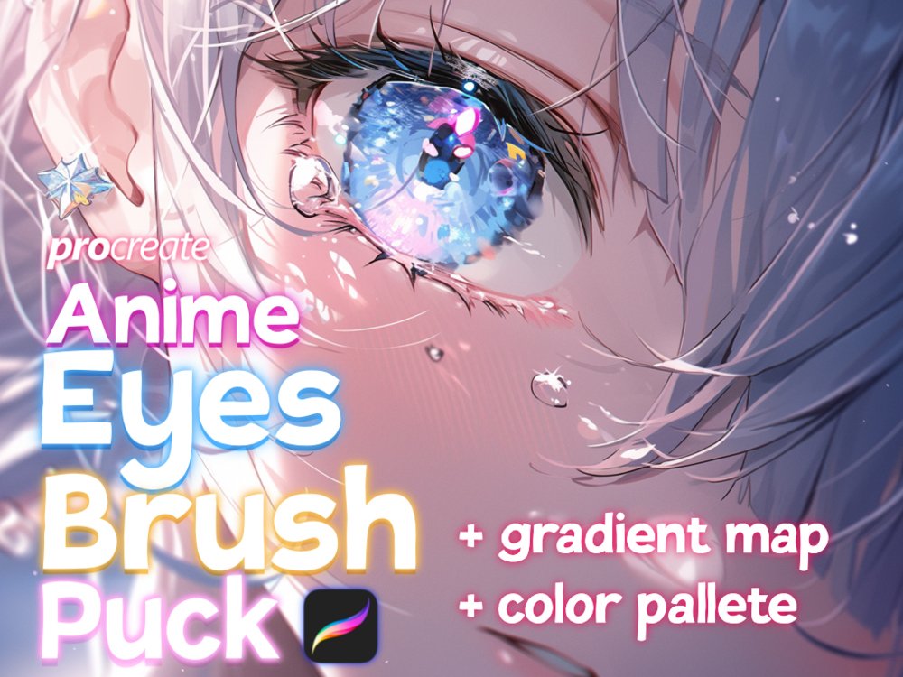 Manga Eyes Procreate Brushes