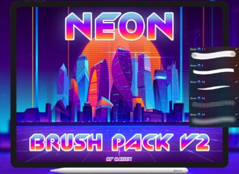 Neon Set Procreate Brushes