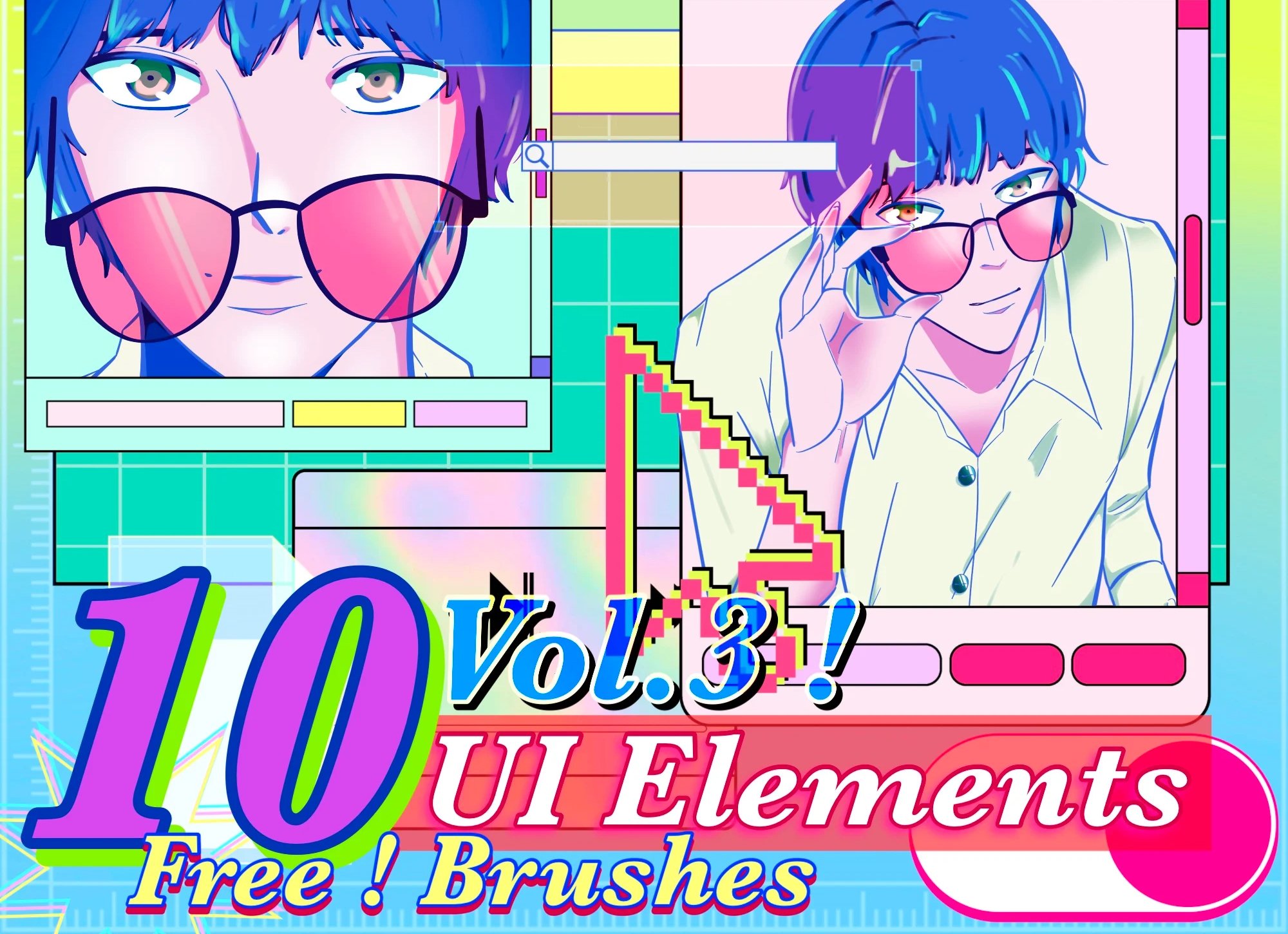 UI Elements Procreate Brushes Vol.3