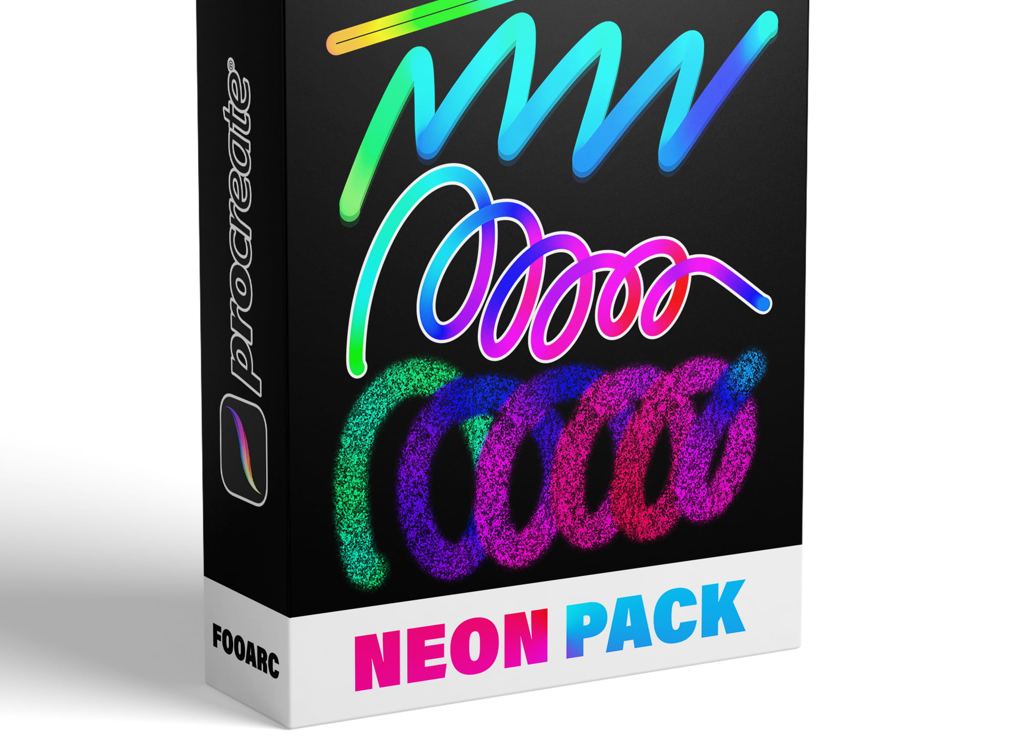 Neon Procreate Brush Pack