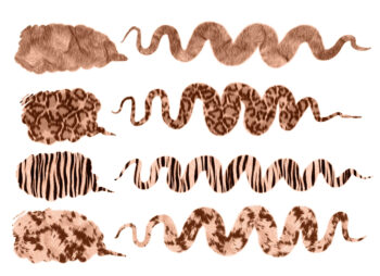 Animal Fur + Pattern Procreate Brushes