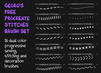 Stitches Procreate Brush Set