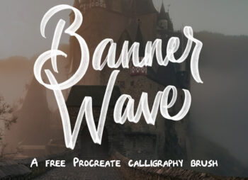 Banner Wave Procreate Brush